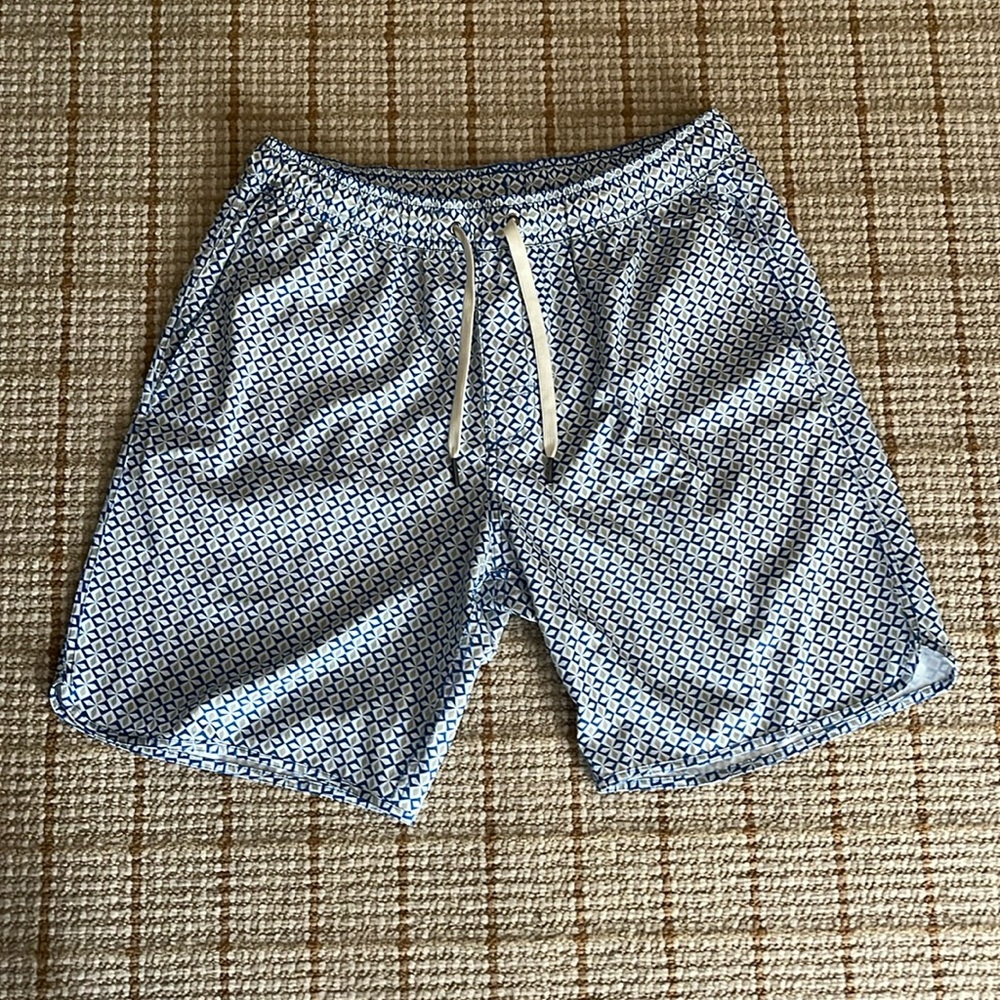 Brand: Fair Harbor 
Size: Medium 
Color: Blue/Green/White